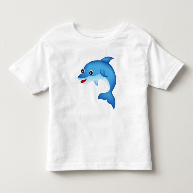 Niedlicher Delphin Kleinkind T-shirt (Vorderseite)