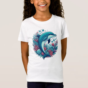 Niedlicher Delphin, Küstendelphin/Seeschifffahrt T-Shirt
