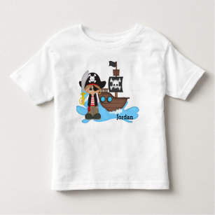 Niedlicher der Piraten-Junge des Kindes Kleinkind T-shirt