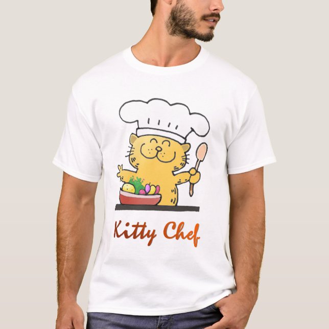 Niedlicher des Kitty-Kochs-| niedlicher JuniorKoch T-Shirt (Vorderseite)