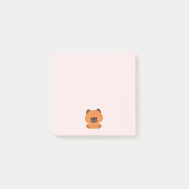 Niedlicher Deutscher Schäferhund Post-it Klebezettel (Vorderseite)