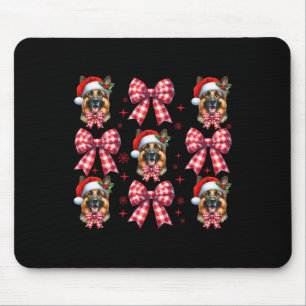 Niedlicher deutscher Schäferhund Red Kariert Coque Mousepad