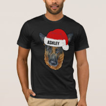 Niedlicher deutscher Schäferhund Weihnachtshund Bi
