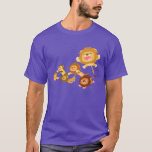Niedlicher die Parade-T - Shirt der Cartoon-Löwen