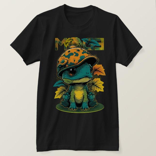 Niedlicher Dino-Frog 2 T-Shirt (Design vorne)