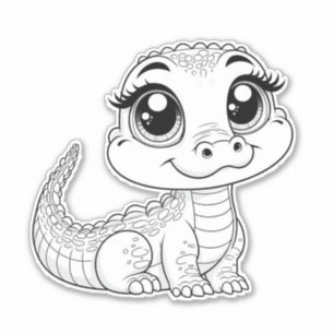 Niedlicher Dino Vinyl Aufkleber