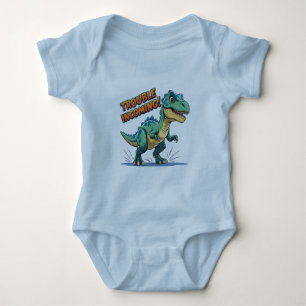 Niedlicher Dinosaur Baby Bodysuit - Trouble Incomi Strampler