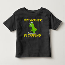 Niedlicher Dinosaur Pro Golfer im Training