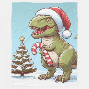 Niedlicher Dinosaurier aus Zuckerrohr Fleecedecke