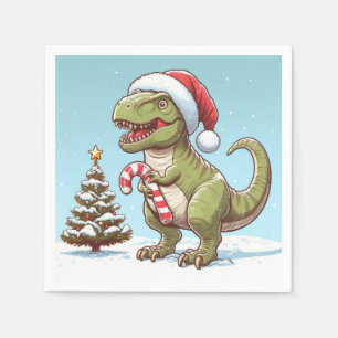 Niedlicher Dinosaurier aus Zuckerrohr Serviette