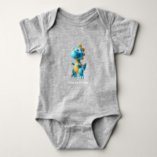 Niedlicher Dinosaurier Baby Bodysuit Baby Strampler (Vorderseite)