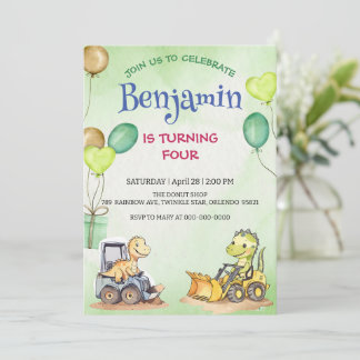 Niedlicher Dinosaurier-Baukastenballon