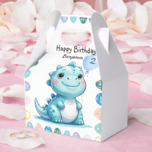Niedlicher Dinosaurier brüllt Junge Happy Geburtst Geschenkschachtel