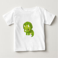 niedlicher Dinosaurier-Cartoon des grünen Babys