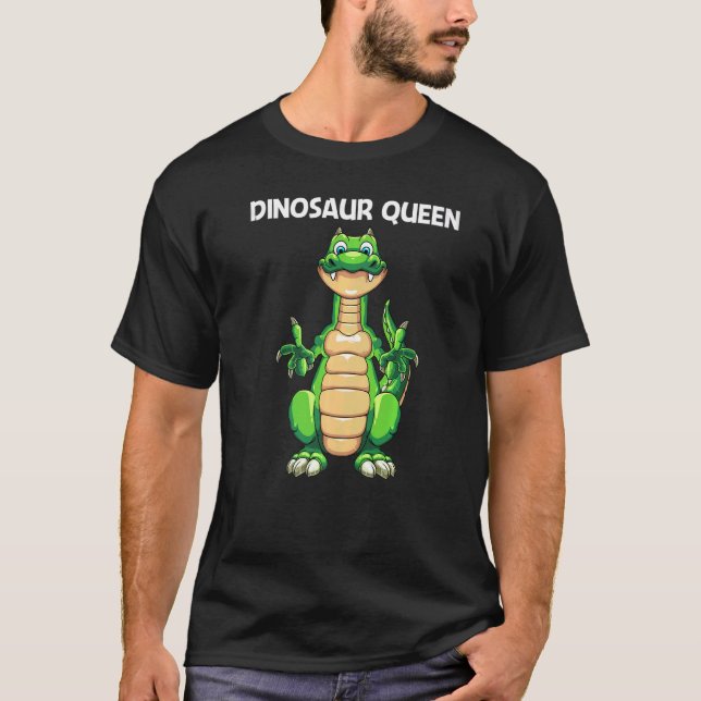 Niedlicher Dinosaurier für Frauen Mama Dino Ausste T-Shirt (Vorderseite)
