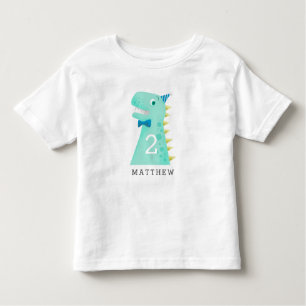 Niedlicher Dinosaurier-Geburtstag irgendein Alter Kleinkind T-shirt