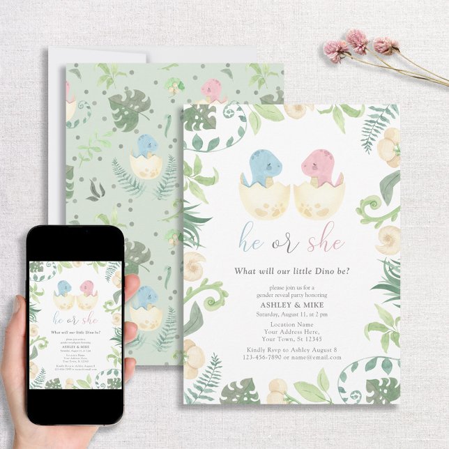 Niedlicher Dinosaurier Geschlechtsverkehr: Dschung Einladung (Von Creator hochgeladen)