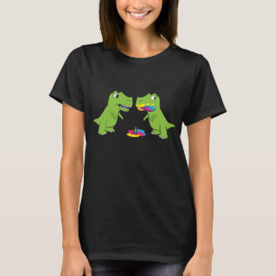 Niedlicher Dinosaurier hast du das letzte Einhorn  T-Shirt