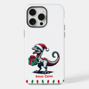 niedlicher Dinosaurier in Weihnachtsmannmütze Otte iPhone 15 Pro Max Hülle