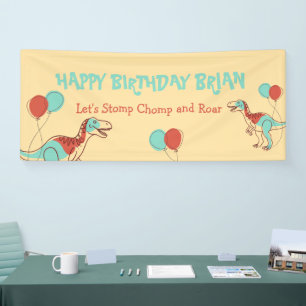 Niedlicher Dinosaurier-Kinderbanner Banner