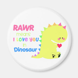 Niedlicher Dinosaurier-Magnet RAWR Magnet