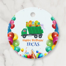 Niedlicher Dinosaurier Müllwagen Ballon Geburtstag