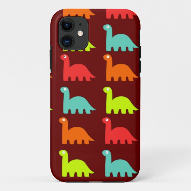 Niedlicher Dinosaurier-Muster iPhone 5 Fall Case-Mate iPhone Hülle (Rückseite)