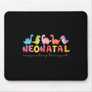Niedlicher Dinosaurier Neonataler Atemtherapeut Kr Mousepad