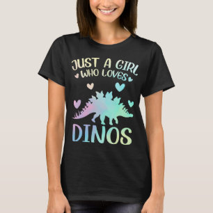 Niedlicher Dinosaurier nur ein Mädchen, das Dinos T-Shirt