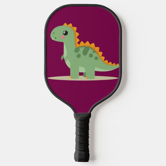 niedlicher Dinosaurier Pickleball Schläger (Rückseite)