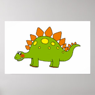 Niedlicher Dinosaurier - Stegosaurus Poster