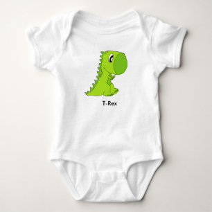 Niedlicher Dinosaurier T-Rex scherzt Bodysuite Baby Strampler