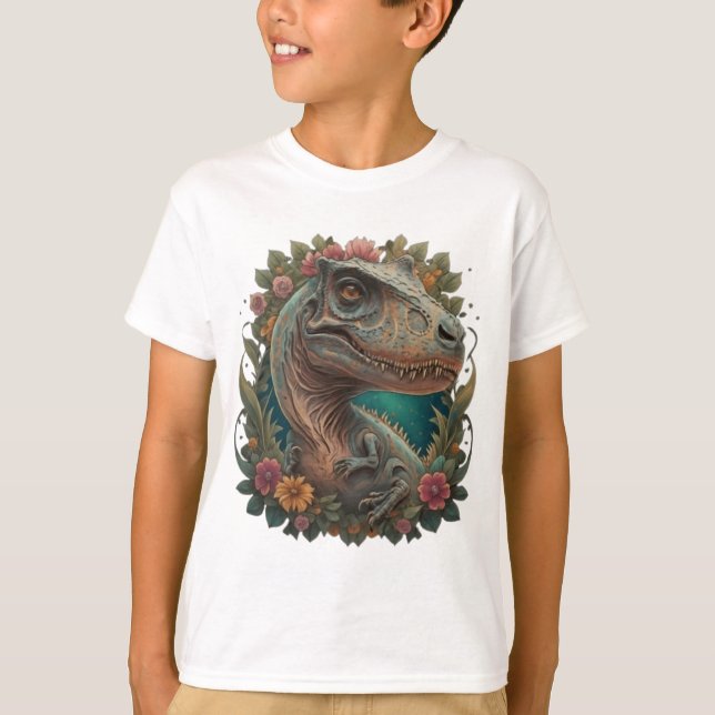 Niedlicher Dinosaurier T-Shirt (Vorderseite)