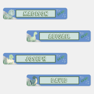 Niedlicher Dinosaurier Wassersicherer Name Set 2 L Etiketten