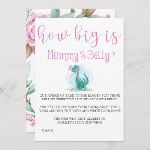 Niedlicher Dinosaurier wie groß ist Mama's Bauch l