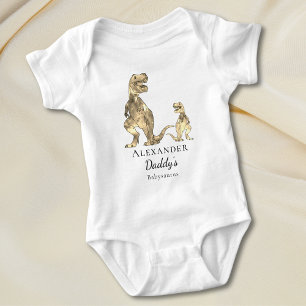 Niedlicher Dinosaurier Zitat Personalisiert Baby Strampler