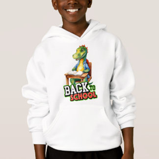 Niedlicher Dinosaurier zurück in die Schule Hoodie