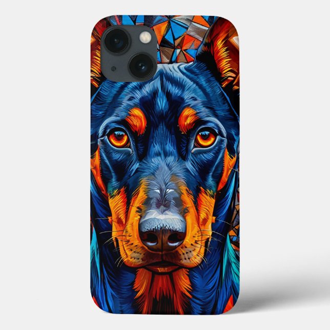 Niedlicher Doberman Case-Mate iPhone Hülle (Rückseite)
