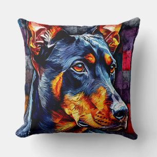 Niedlicher Doberman Kissen