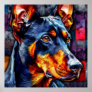 Niedlicher Doberman Poster