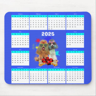 Niedlicher Dog-Kalender Mousepad