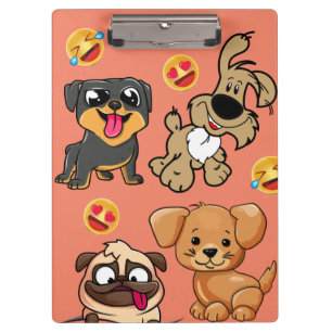Niedlicher Doggy-Cartoon-Stil Klemmbrett