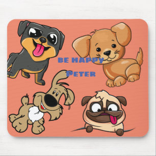 Niedlicher Doggy-Cartoon-Stil Mousepad