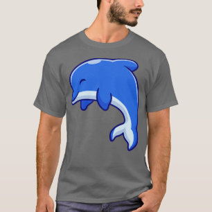 Niedlicher Dolphin-Cartoon T-Shirt