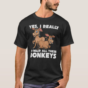 Niedlicher Donkey-Bauer T-Shirt