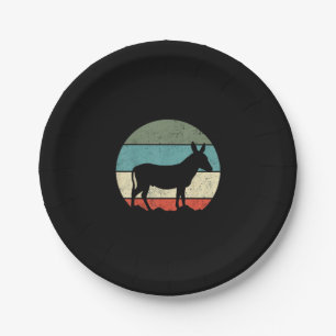 Niedlicher Donkey   Tiergeschenk   Geschenk für B Pappteller