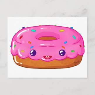 niedlicher Donut Kawaii Postkarte