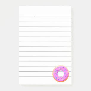 Niedlicher Donut Zeichnend mit Sprinklen Post-it Klebezettel