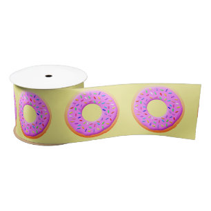 Niedlicher Donut Zeichnend mit Sprinklen Satinband