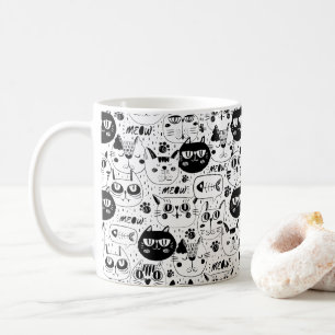 niedlicher Doodle Kaffeetasse